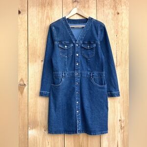 JDY Denim Long Sleeve Dress Runs Small Sz XL